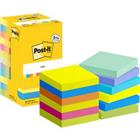 Post-it zelfklevende memoblaadjes vierkant 76 x 76 mm blanco assortiment 654-MX-P8/+4 12 stuks � 100 vellen (8+4 gratis)