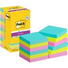 Post-it Super Sticky Notes vierkant 76 x 76 mm blanco assortiment 654-SSCOS-P8/+4 90 12 stuks � 90 vellen (8+4 gratis)