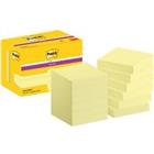 Post-it Super Sticky Notes 622-12SSCY 47,6 x 47,6 mm 90 Vellen per blok Geel Vierkant Effen Pak van 12