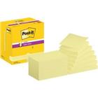 Post-it Super Sticky Z-notes R350-12SSCY 76 x 127 mm 90 Vellen per blok Geel Pak van 12