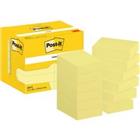 Post-it Zelfklevende memoblaadjes 653-E 38 x 51 mm 100 Vellen per blok Geel Pak van 12