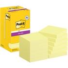 Post-it Super Sticky Notes vierkant 76 x 76 mm blanco geel 654-SSCY-P8/+4 90 12 stuks � 90 vellen (8+4) gratis