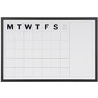 Bi-Office Wandmontage Maandplanner Zwarte lijst Magnetisch Wit 90 x 60 cm