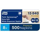 Tork Xpressnap Wegwerp Servet Wit 8 Pakken � 500 Vellen