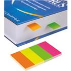 Viking Index Rechthoekig 2 x 10,6 x 5 cm Kleurenassortiment Neon  4 Stuks � 50 Strips