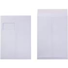 Viking C4 Kleefstrip Zak-enveloppen Wit 229 (B) x 324 (H) mm Met Venster 130 g/m� 100 Stuks