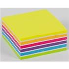 Office Depot Zelfklevende notes Kubus 76 x 76 mm Kleurenassortiment Neon Wit 400 Vellen