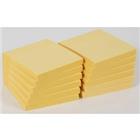 Viking Extra Super Sticky Notes 76 x 76 mm Geel Vierkant Blanco 12 blokken à 90 Vellen