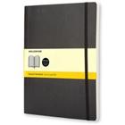 Moleskine notitieboek XL speciaal geruit PU (polyurethaan) soepele kaft zwart niet geperforeerd