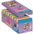 Post-it Super Sticky Z-Notes 76 x 76 mm Neon Kleuren 90 Vellen Voordeelpak 14 blokken + 2 GRATIS