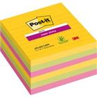 Post-it Rio de Janeiro Super Sticky Notes 101 x 101 mm Kleurenassortiment Vierkant Gelinieerd 6 Stuks à 90 Vellen