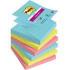 Post-it Cosmic Super Sticky Z-Notes 76 x 76 mm Kleurenassortiment Vierkant Blanco 6 blokken à 90 Vellen