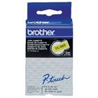 Brother TC-601 Authentiek Labeltape Zelfklevend Zwart op geel 12 mm x 7.7m