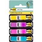 Post-it Indexen Rechthoekig 1,19 x 4,32 cm Kleurenassortiment Mini-Spender 4 Stuks à 35 Strips