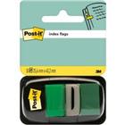 Post-it Index Rechthoekig 2,54 x 4,32 cm Groen 50 Strips