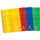 Clairefontaine Schrijfblok A5+ Geruit Spiraal gebonden Gelamineerd karton Kleurenassortiment Niet geperforeerd 60 Pagina's