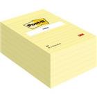 Post-it Lined Sticky Notes 102 x 152 mm Geel 6 Stuks à 100 Vellen