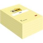 Post-it Lined Sticky Notes 102 x 152 mm Geel 6 Stuks � 100 Vellen