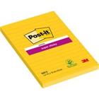 Post-it Super Sticky Notes 101 x 152 mm Geel Rechthoekig Gelinieerd 6 Stuks à 75 Vellen