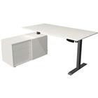 Bureau compleet Move 1, antraciet, memory functie, B180xD80/102xD50 cm