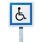 Parkeerbord gereserveerd voor invaliden ERP