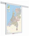 PartnerLine Rail landkaart Nederland 90x120 cm