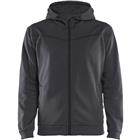 Hoodie met hele rits grijs - Blåkläder