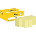 Post-it Sticky Notes Kanariegeel Verschillende maten (6 x 76 x 76 mm, 6 x 76 x 127 mm, 12 x 38 x 51 mm) 24 Blokken � 100 Vellen Voordeelverpakking 12 +12 (38 x 51 mm) GRATIS