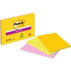 Post-it Super Sticky Notes 152 x 101 mm Kleurenassortiment 3 Blokken à 45 Vellen