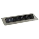 Stekkerdoos geanodiseerd aluminium - Hammerbacher