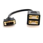 1 ft DVI to 2x VGA Video Splitter Cable