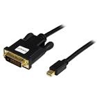 StarTech.com 1,8 m lange Mini DisplayPort-naar-DVI-adapterconverterkabel Mini DP-naar-DVI 1920x1200 zwart