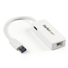 StarTech.com USB 3.0 naar gigabit Ethernet-adapter NIC met USB-poort wit