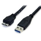 StarTech.com 50 cm zwarte SuperSpeed USB 3.0-kabel A naar micro B M/M