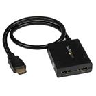 StarTech.com 4K HDMI 2-poorts videosplitter 1x2 HDMI splitter Gevoed door USB-kabel of voedingsadapter 4K 30 Hz