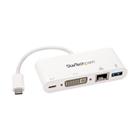 StarTech.com USB-C multiport adapter voor laptops Power Delivery DVI GbE USB 3.0