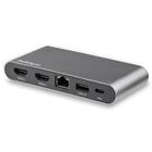 StarTech.com Dual-monitor USB-C 5-in-1 multiport adapter 2 x 4K HDMI 100W PD 3.0