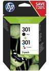 HP 301 Ink Cart Combo 2-Pack Blister