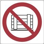 Verbodsbord - De doorgang niet blokkeren - Aluminium