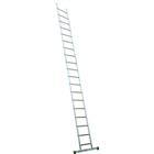 Enkelvoudige aluminium ladder Prima - 11 tot 19 treden - stabilisatiestang - Facal