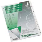Tabblad A4 met cijfers karton wit 4-gaats - Kangaro