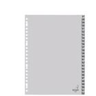 Tabblad A4 cijfers PP 120 micron grijs 23-gaats