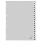 Tabblad A4 cijfers PP 120 micron grijs 23-gaats