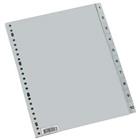 Tabblad A4 cijfers PP 120 micron grijs 23-gaats
